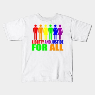 LIBERTY AND JUSTICE FOR ALL Kids T-Shirt